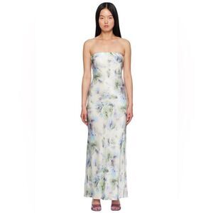 NWT BEC + BRIDGE Strapless Watercolor Moondance Maxi Dress Size 8